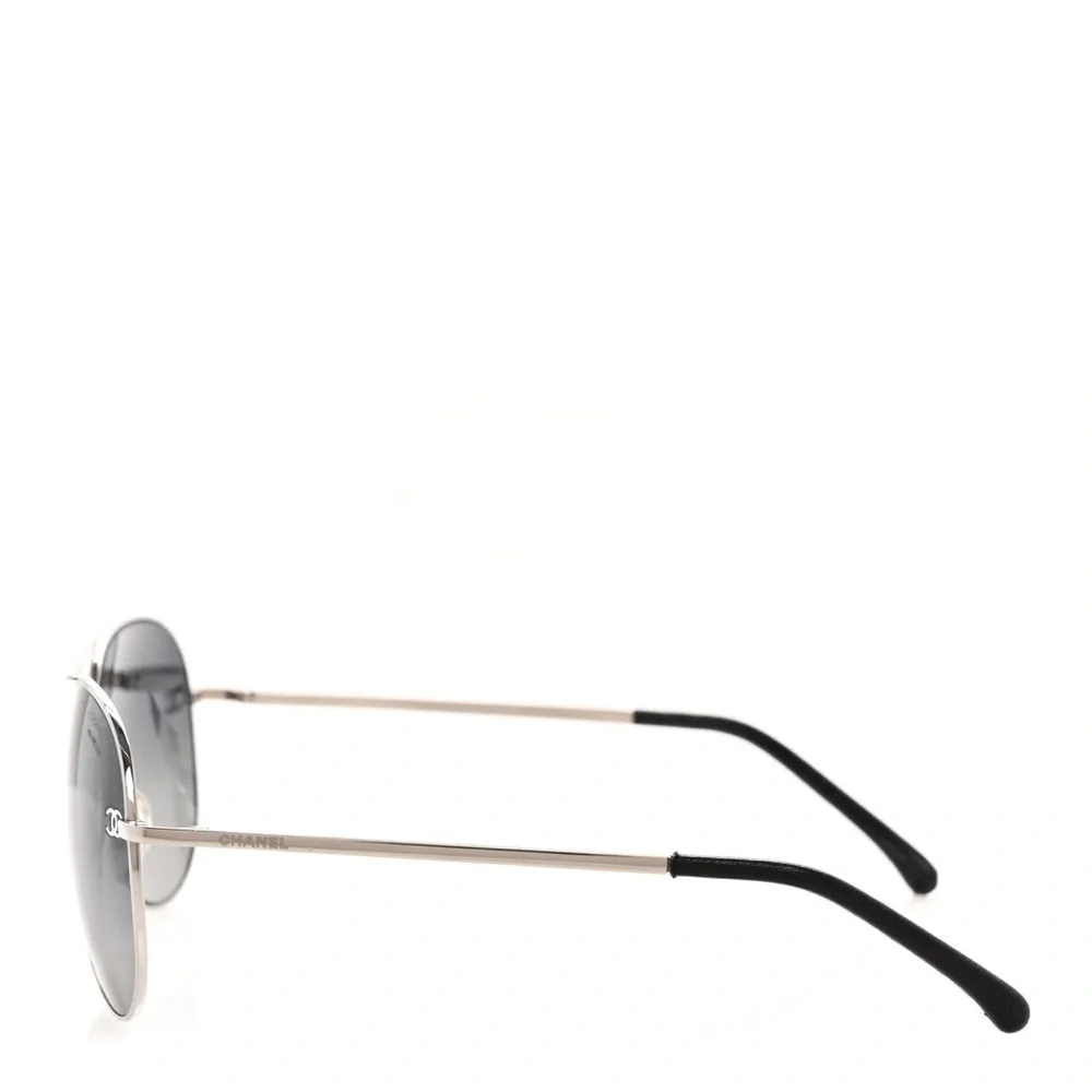 CHANEL CC Polarized Aviator Sunglasses